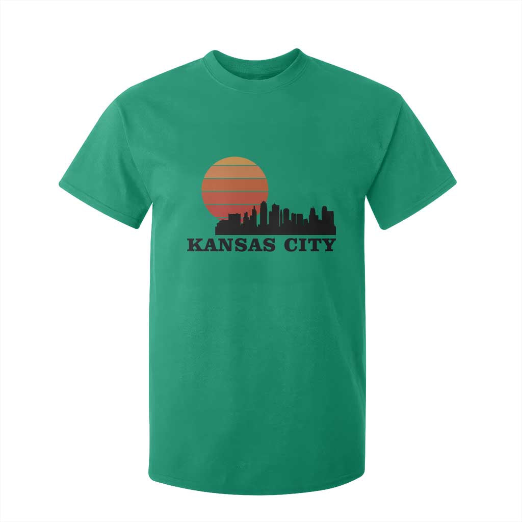 Kansas City Missouri Retro 80s Style T Shirt For Kid TS14 Irish Green Print Your Wear