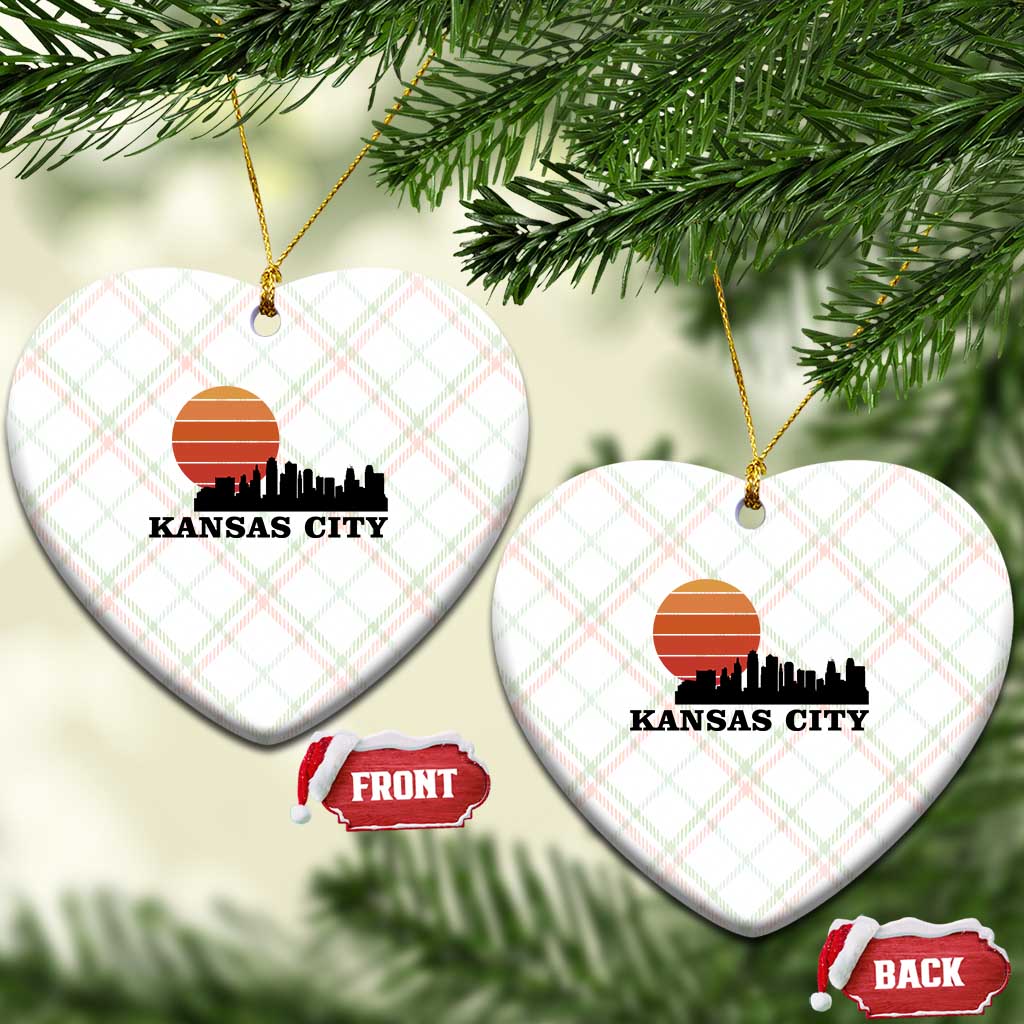 Kansas City Missouri Retro 80s Style Ceramic Ornament TS14 Print Your Wear