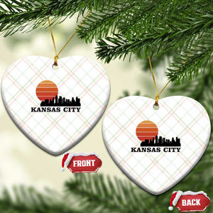 Kansas City Missouri Retro 80s Style Ceramic Ornament TS14 Print Your Wear
