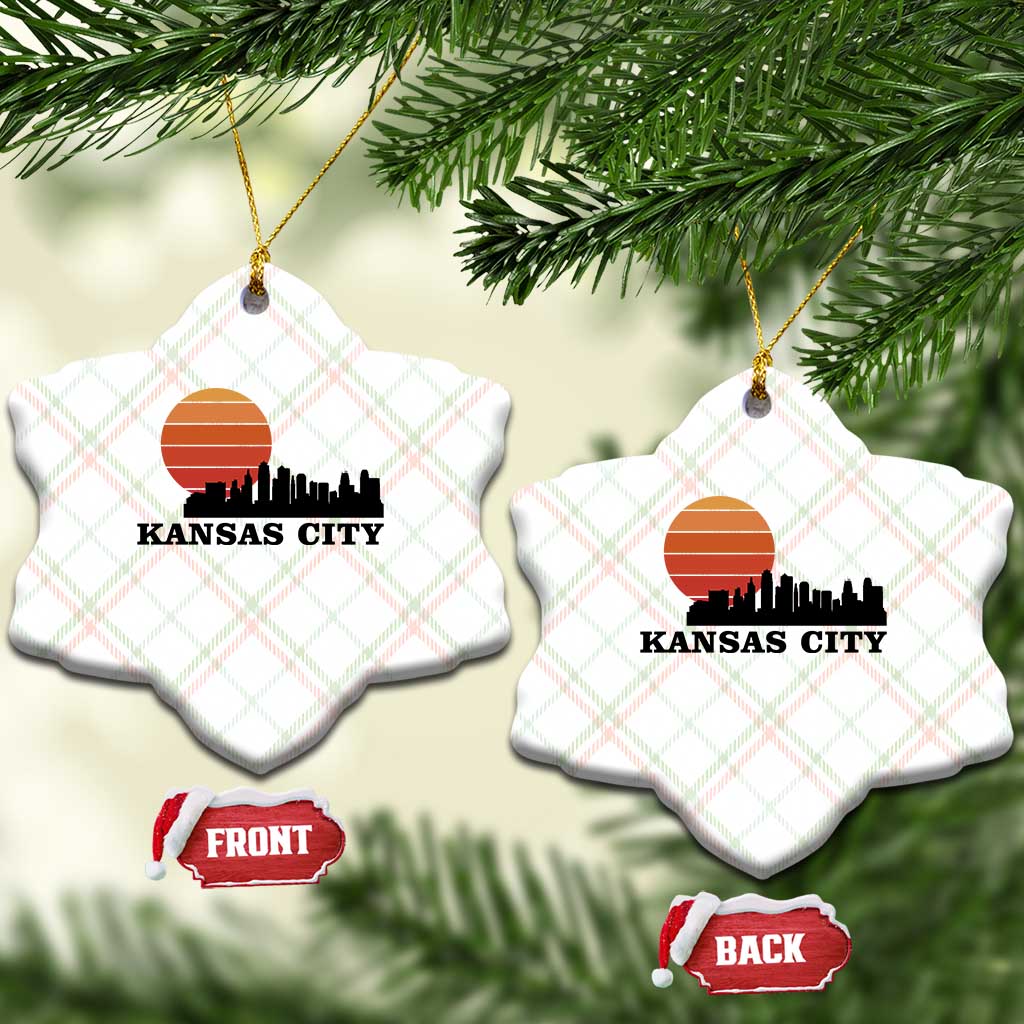 Kansas City Missouri Retro 80s Style Ceramic Ornament TS14 Print Your Wear