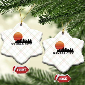 Kansas City Missouri Retro 80s Style Ceramic Ornament TS14 Print Your Wear