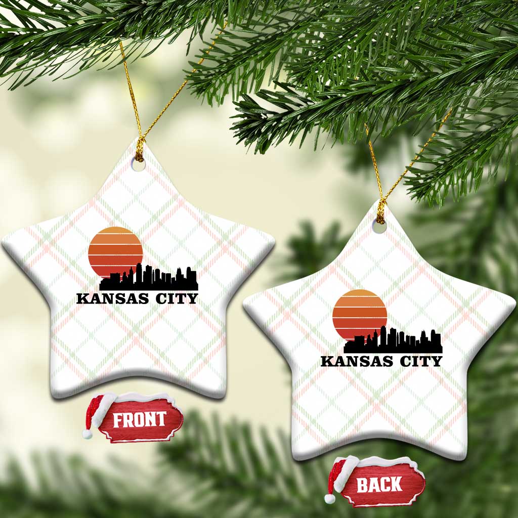 Kansas City Missouri Retro 80s Style Ceramic Ornament TS14 Print Your Wear