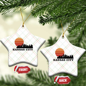 Kansas City Missouri Retro 80s Style Ceramic Ornament TS14 Print Your Wear