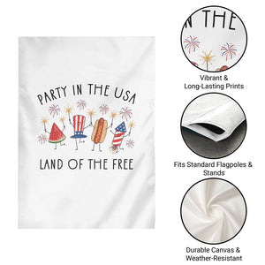 Patriotic Doodle Garden Flag Watermelon Hotdog Firework Cute Fourth of July TS14 Print Your Wear