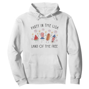 Patriotic Doodle Hoodie Watermelon Hotdog Firework Cute Fourth of July