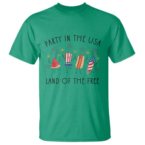 Patriotic Doodle T Shirt Watermelon Hotdog Firework Cute Fourth of July TS14 Irish Green Print Your Wear