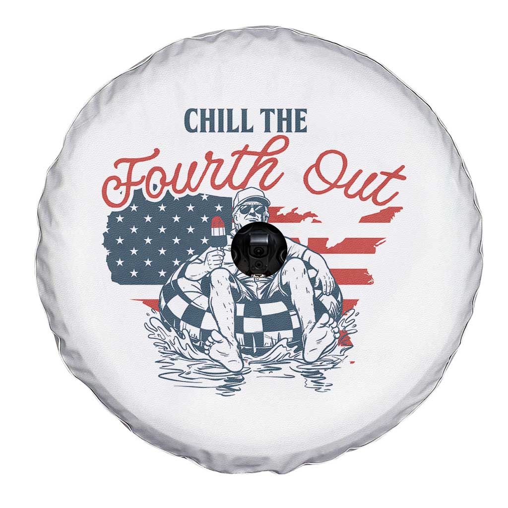 Chill The Fourth Out Spare Tire Cover Funny FDT 4th of July