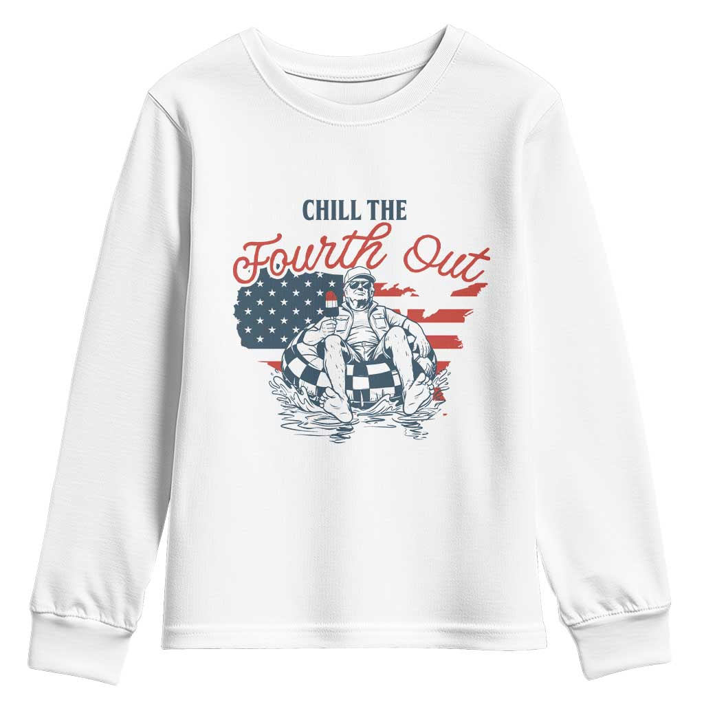 Chill The Fourth Out Youth Sweatshirt Funny FDT 4th of July