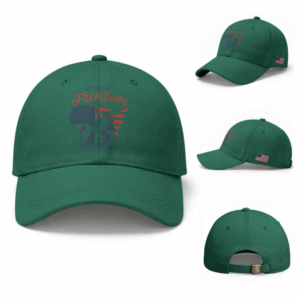 Chill The Fourth Out Baseball Cap Funny Statue of Liberty 4th of July