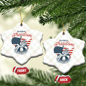 Chill The Fourth Out Ceramic Ornament Funny Statue of Liberty 4th of July