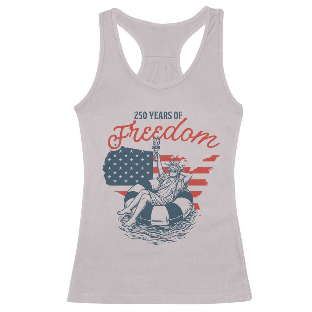 Chill The Fourth Out Racerback Tank Top Funny Statue of Liberty 4th of July