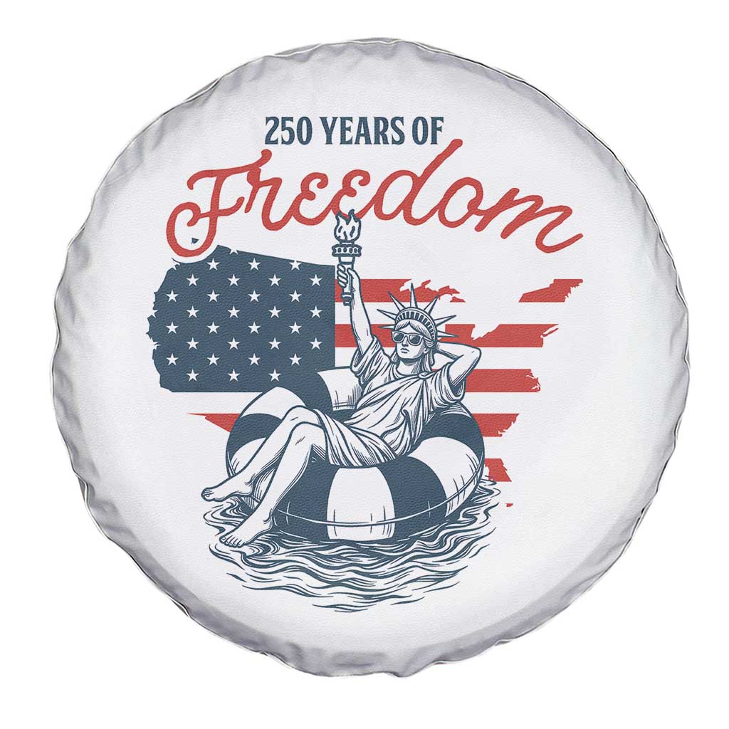 Chill The Fourth Out Spare Tire Cover Funny Statue of Liberty 4th of July