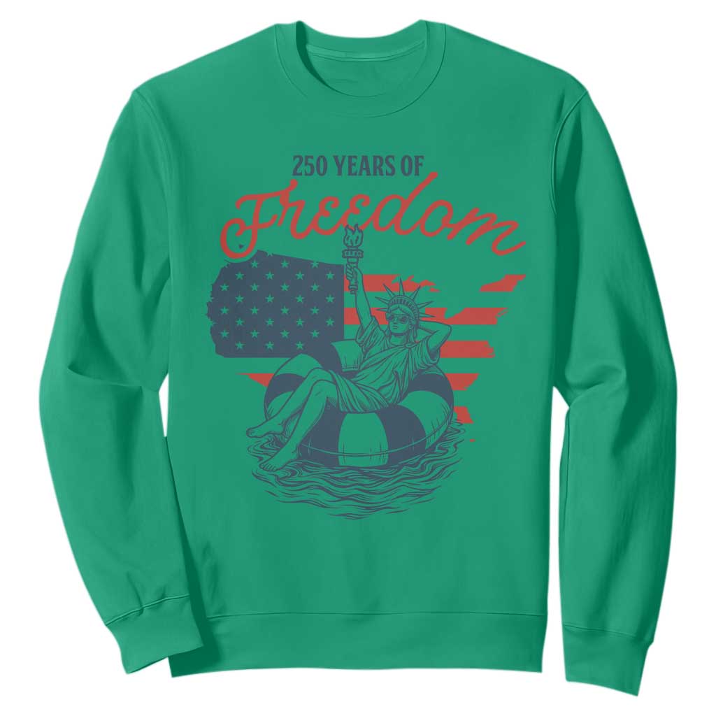 Chill The Fourth Out Sweatshirt Funny Statue of Liberty 4th of July