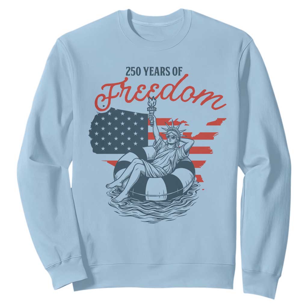 Chill The Fourth Out Sweatshirt Funny Statue of Liberty 4th of July