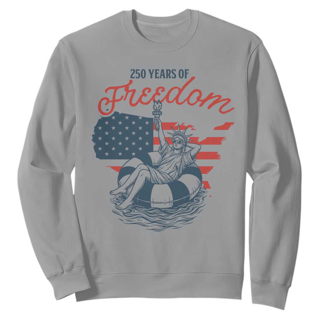 Chill The Fourth Out Sweatshirt Funny Statue of Liberty 4th of July