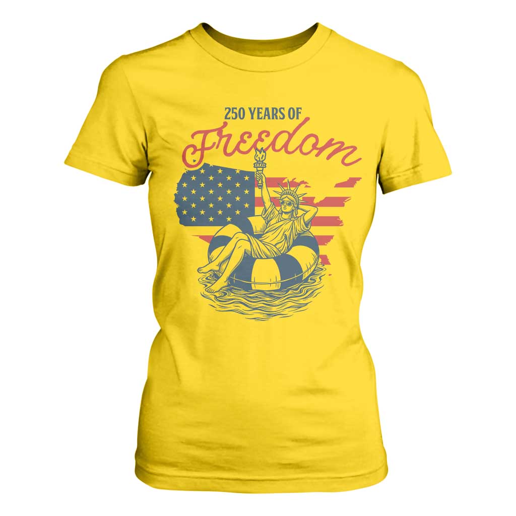 Chill The Fourth Out T Shirt For Women Funny Statue of Liberty 4th of July