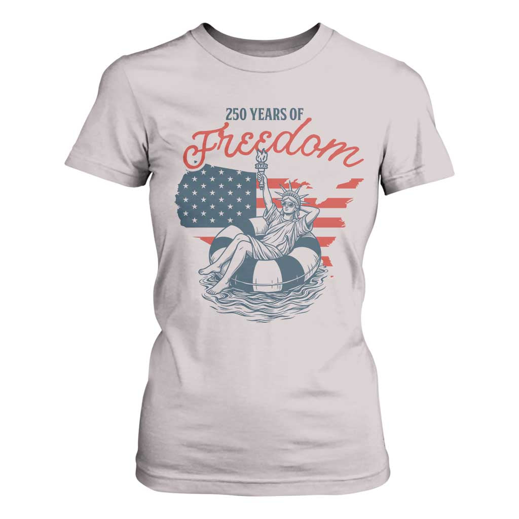 Chill The Fourth Out T Shirt For Women Funny Statue of Liberty 4th of July