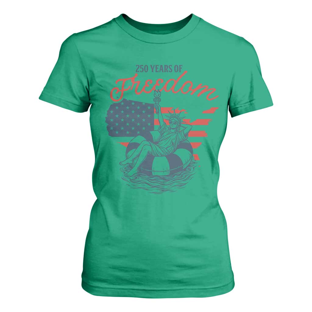 Chill The Fourth Out T Shirt For Women Funny Statue of Liberty 4th of July