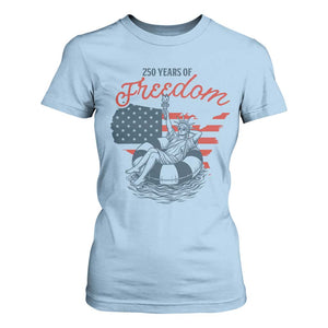 Chill The Fourth Out T Shirt For Women Funny Statue of Liberty 4th of July