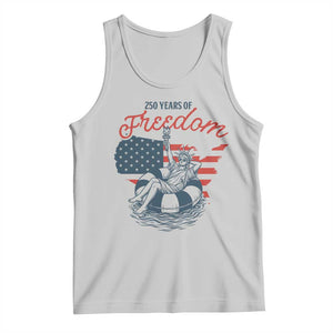 Chill The Fourth Out Tank Top Funny Statue of Liberty 4th of July
