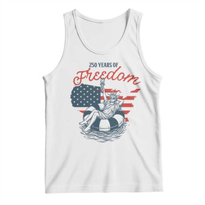 Chill The Fourth Out Tank Top Funny Statue of Liberty 4th of July