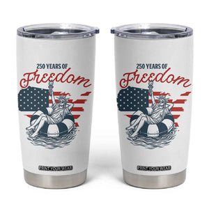 Chill The Fourth Out Tumbler Cup Funny Statue of Liberty 4th of July
