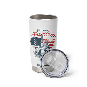 Chill The Fourth Out Tumbler Cup Funny Statue of Liberty 4th of July