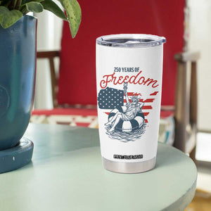 Chill The Fourth Out Tumbler Cup Funny Statue of Liberty 4th of July