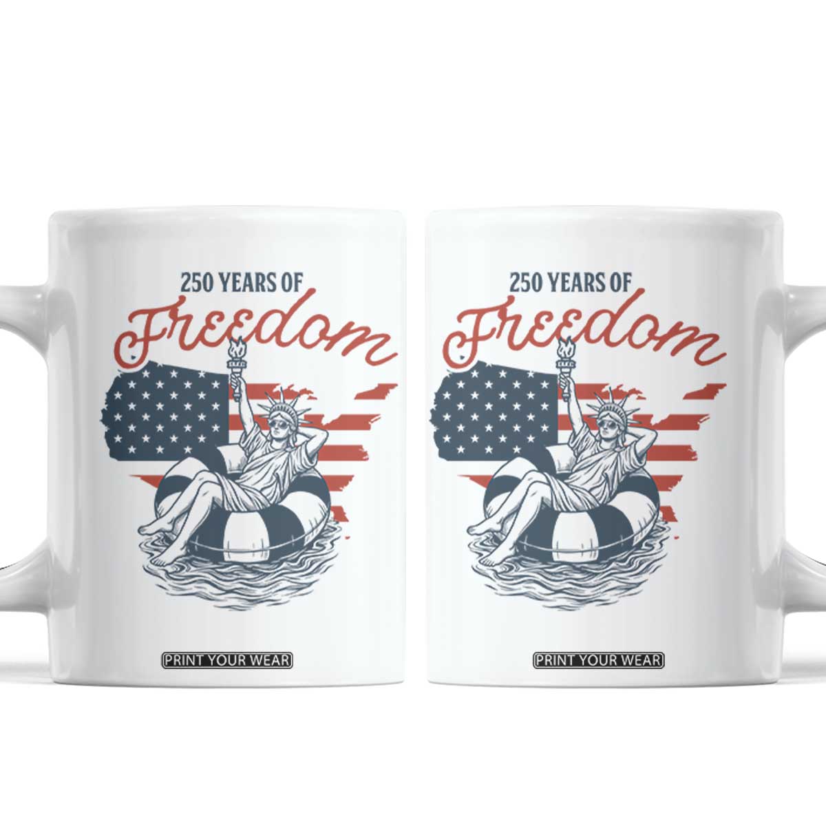 Chill The Fourth Out Coffee Mug Funny Statue of Liberty 4th of July
