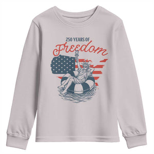 Chill The Fourth Out Youth Sweatshirt Funny Statue of Liberty 4th of July