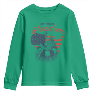 Chill The Fourth Out Youth Sweatshirt Funny Statue of Liberty 4th of July