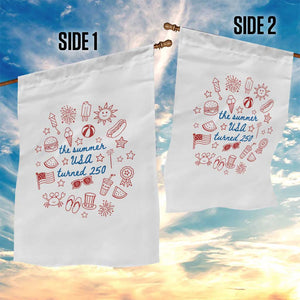 The Summer USA Turned 250 Garden Flag 250 Years America Anniversary 4th of July