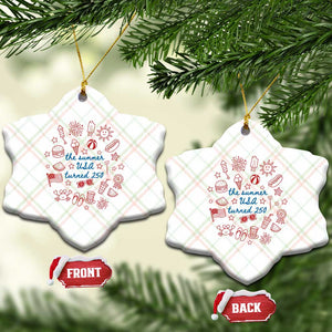 The Summer USA Turned 250 Ceramic Ornament 250 Years America Anniversary 4th of July