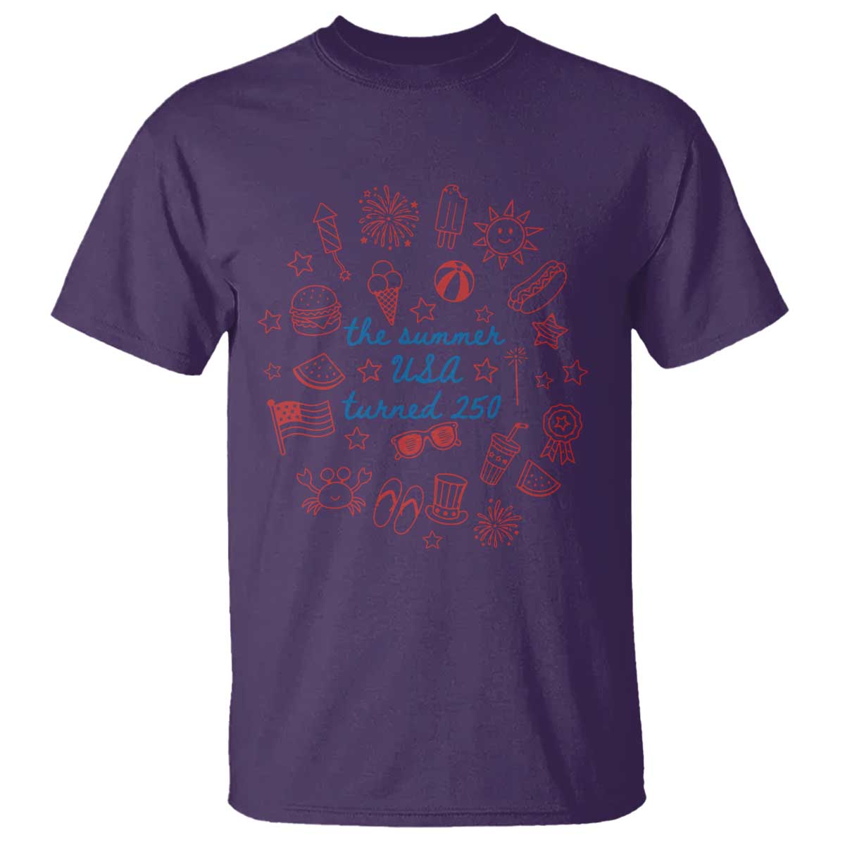 The Summer USA Turned 250 T Shirt 250 Years America Anniversary 4th of July