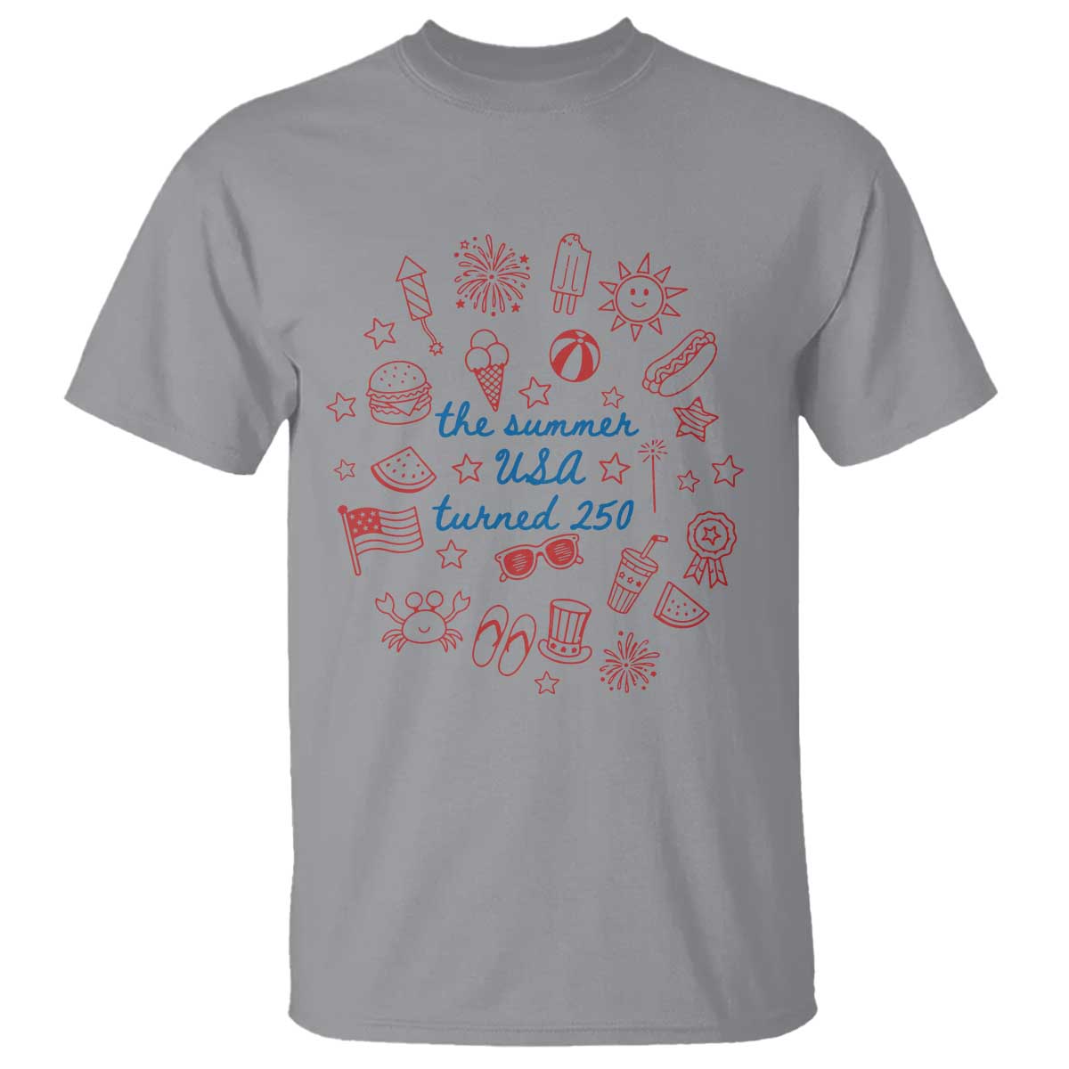 The Summer USA Turned 250 T Shirt 250 Years America Anniversary 4th of July