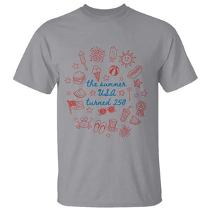 The Summer USA Turned 250 T Shirt 250 Years America Anniversary 4th of July