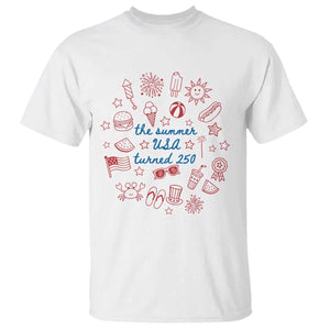 The Summer USA Turned 250 T Shirt 250 Years America Anniversary 4th of July