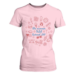 The Summer USA Turned 250 T Shirt For Women 250 Years America Anniversary 4th of July