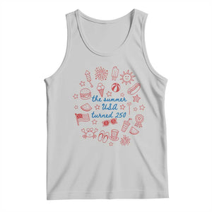 The Summer USA Turned 250 Tank Top 250 Years America Anniversary 4th of July