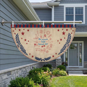 Chill The Fourth Out Patriotic Fan Flag Funny FDT 4th of July