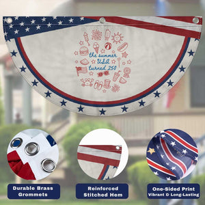 Chill The Fourth Out Patriotic Fan Flag Funny FDT 4th of July