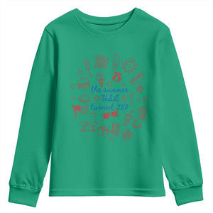 The Summer USA Turned 250 Youth Sweatshirt 250 Years America Anniversary 4th of July