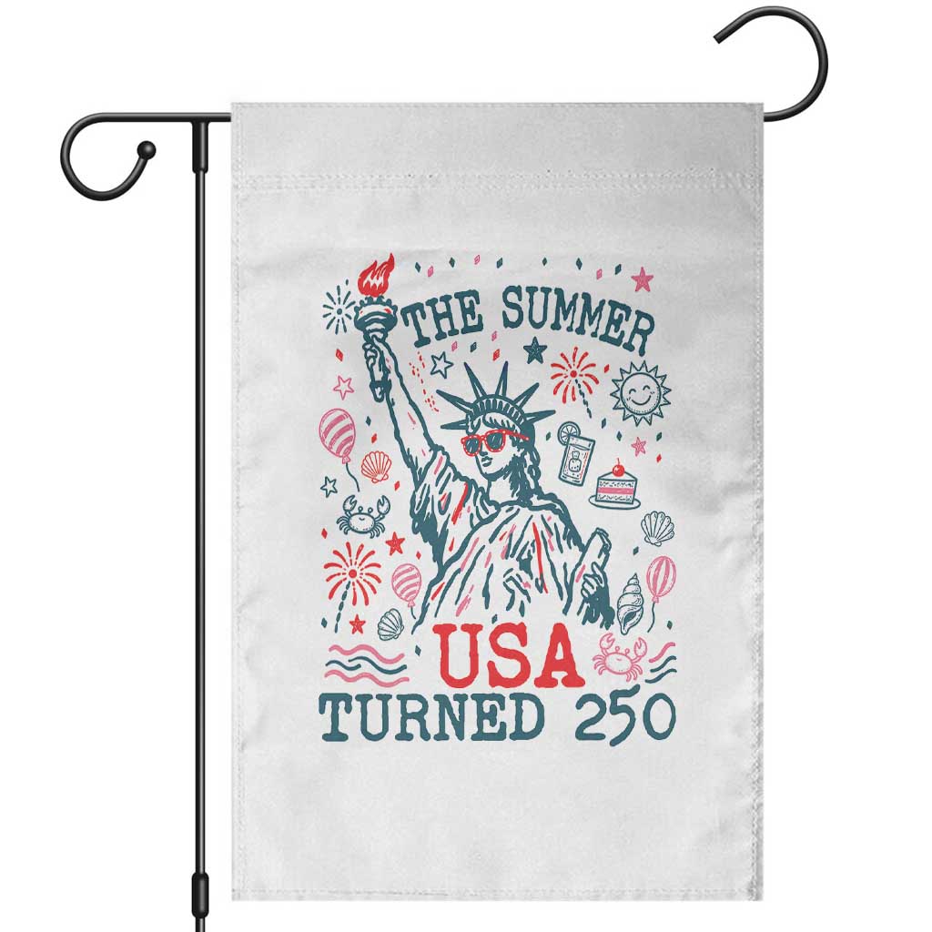 250 Years America Anniversary Statue of Liberty Garden Flag The Summer USA Turned 250