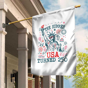 250 Years America Anniversary Statue of Liberty Garden Flag The Summer USA Turned 250