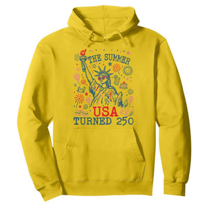 250 Years America Anniversary Statue of Liberty Hoodie The Summer USA Turned 250