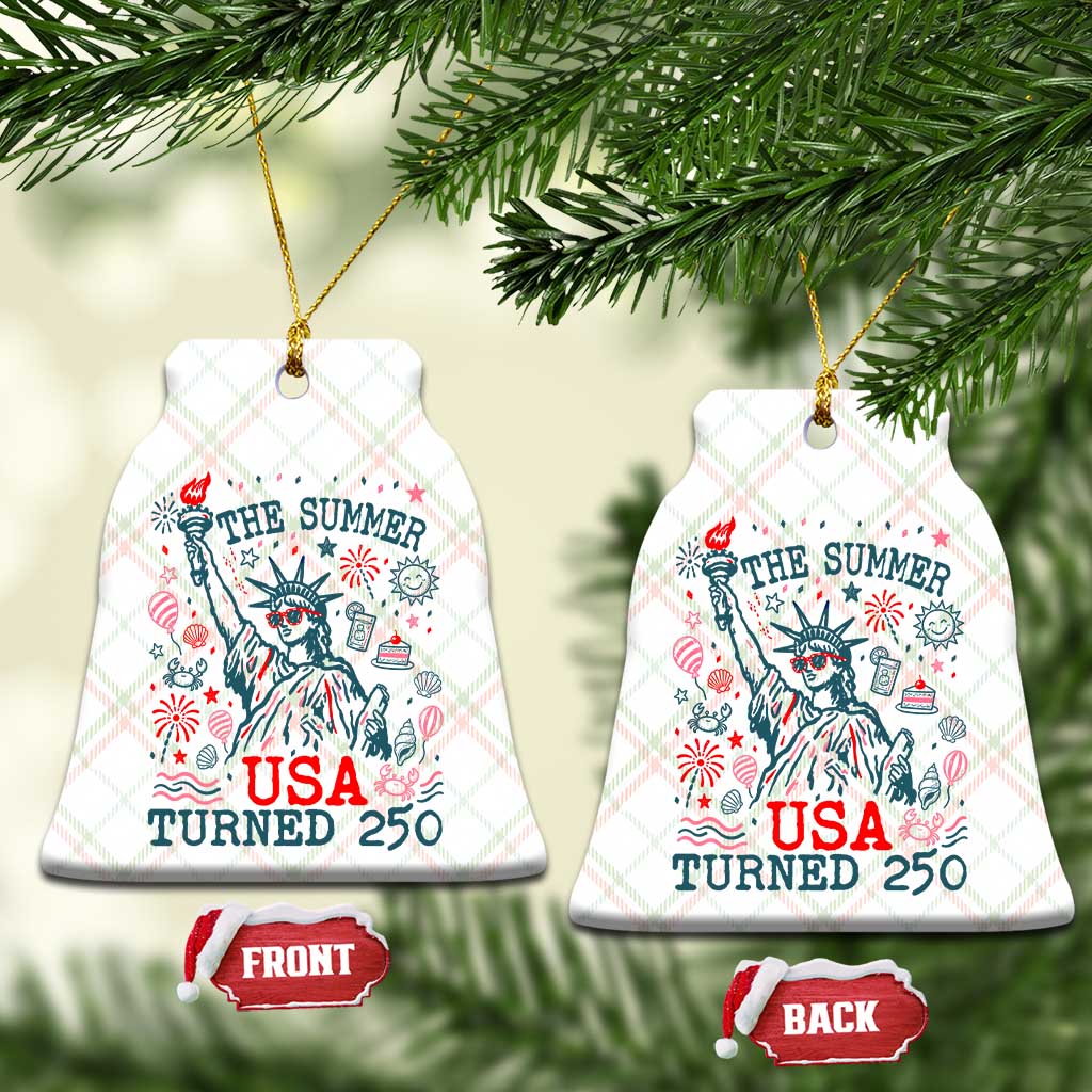 250 Years America Anniversary Statue of Liberty Ceramic Ornament The Summer USA Turned 250 TS14 Print Your Wear