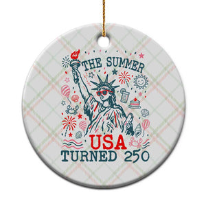 250 Years America Anniversary Statue of Liberty Ceramic Ornament The Summer USA Turned 250 TS14 1pc Christmas Plaid Print Your Wear