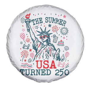 250 Years America Anniversary Statue of Liberty Spare Tire Cover The Summer USA Turned 250 TS14 Print Your Wear