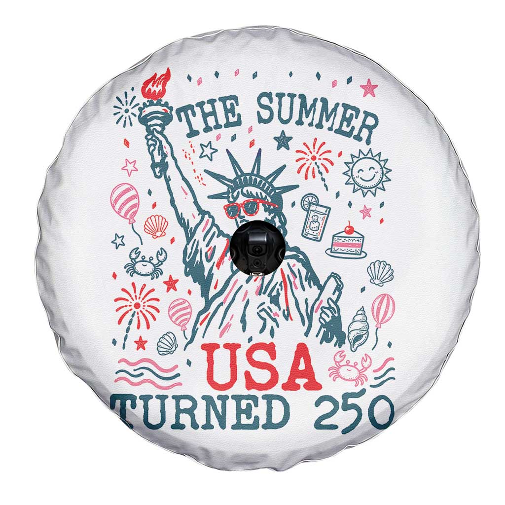 250 Years America Anniversary Statue of Liberty Spare Tire Cover The Summer USA Turned 250 TS14 Print Your Wear