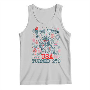 250 Years America Anniversary Statue of Liberty Tank Top The Summer USA Turned 250